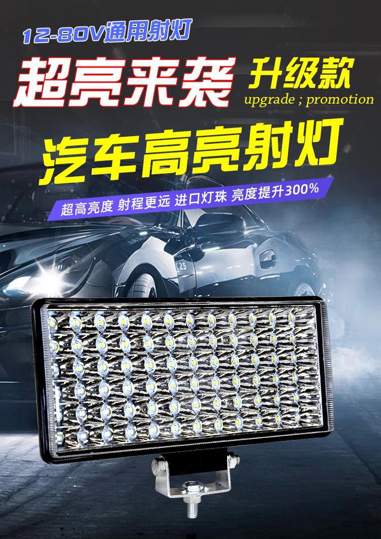 Wholesale 12V 24V Car Led Spotlights, Tricycle, Motorcycle, Truck Headlights, High-Intensity Electric Vehicle Front Headlights