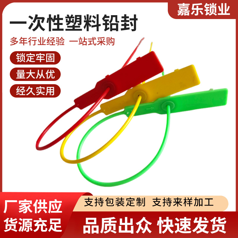标签扎带防掉调包扣防伪扣鞋防盗扣一次性塑料封条封签物流铅封锁