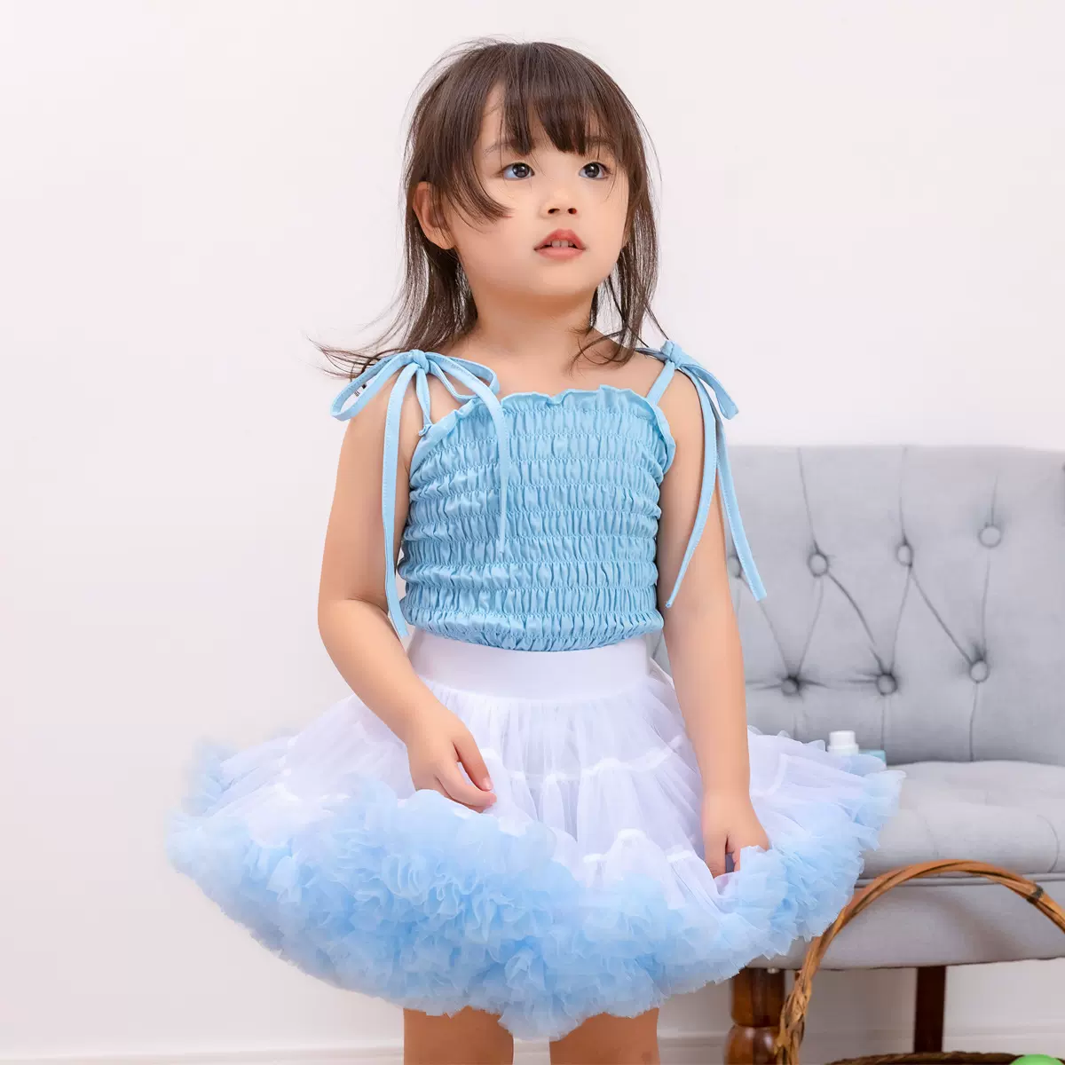 菲鸽二代儿童蓬蓬裙四季款tutu裙超蓬女童网纱裙蓬蓬裙超可爱纱裙