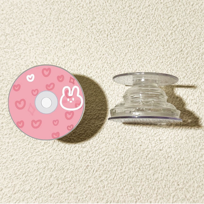 Ins disco de música redondo creativo para el soporte de airbag de teléfono móvil pegado 360 rotación retráctil perezoso perseguir el drama de escritorio