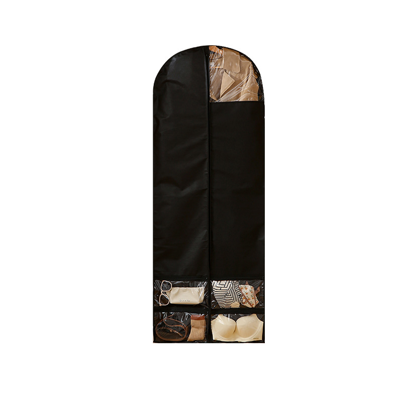 Nueva bolsa de polvo multifuncional con cuadrícula para ropa doméstica cubierta de polvo armario visual colgante artefacto de almacenamiento