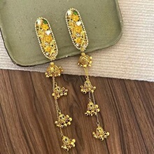 超仙金色易梦玲同款民族风精致边夹灵动蜻蜓额饰复古晨袍旗袍头饰