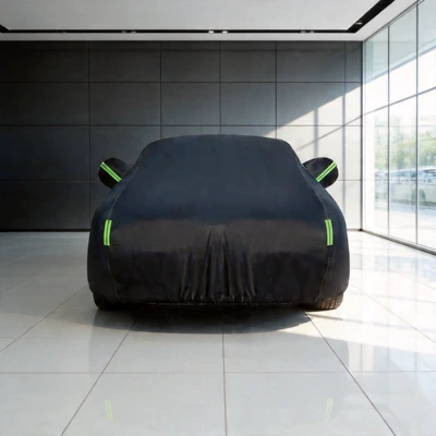 Cross-border car cover, sun-proof, rain-proof, dust-proof, sunshade, made of polyester taffeta and Oxford cloth, full-coverage car cover