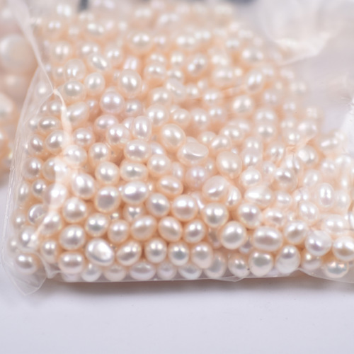 Baroque Abalone High Quality 4-10mm Strong Light Double Surface Shiny Bead Natural Freshwater Pearl Loose Bead Wholesale