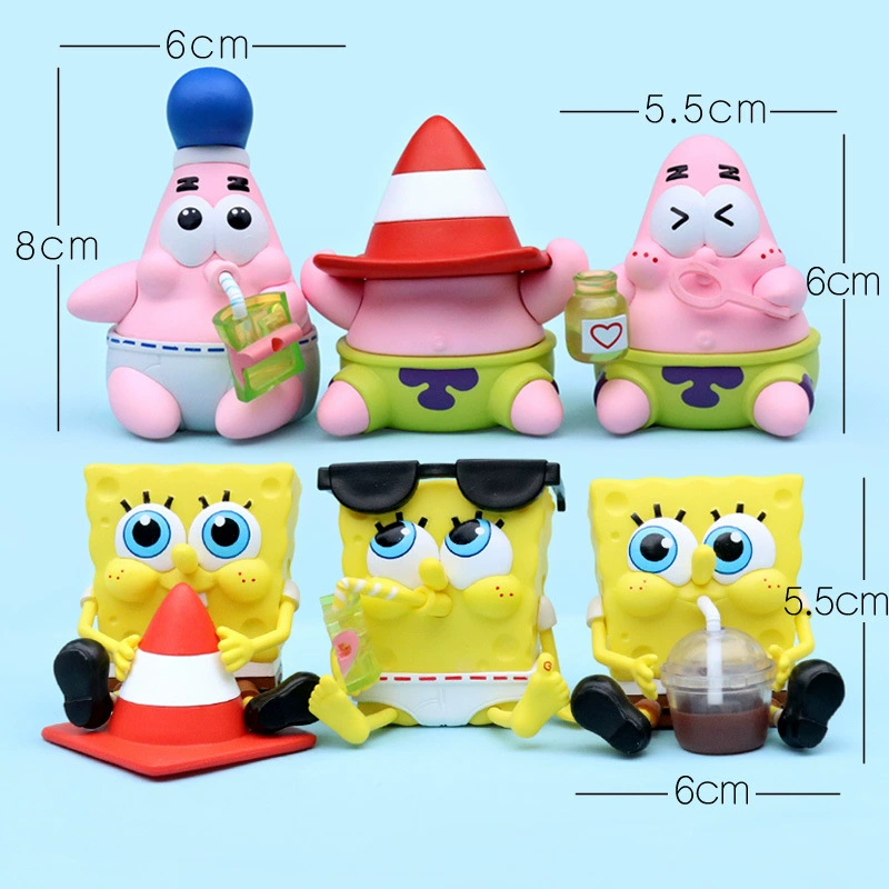 Q-version anime mini figure, cute character collectible, single blind-style figurine (61 g)