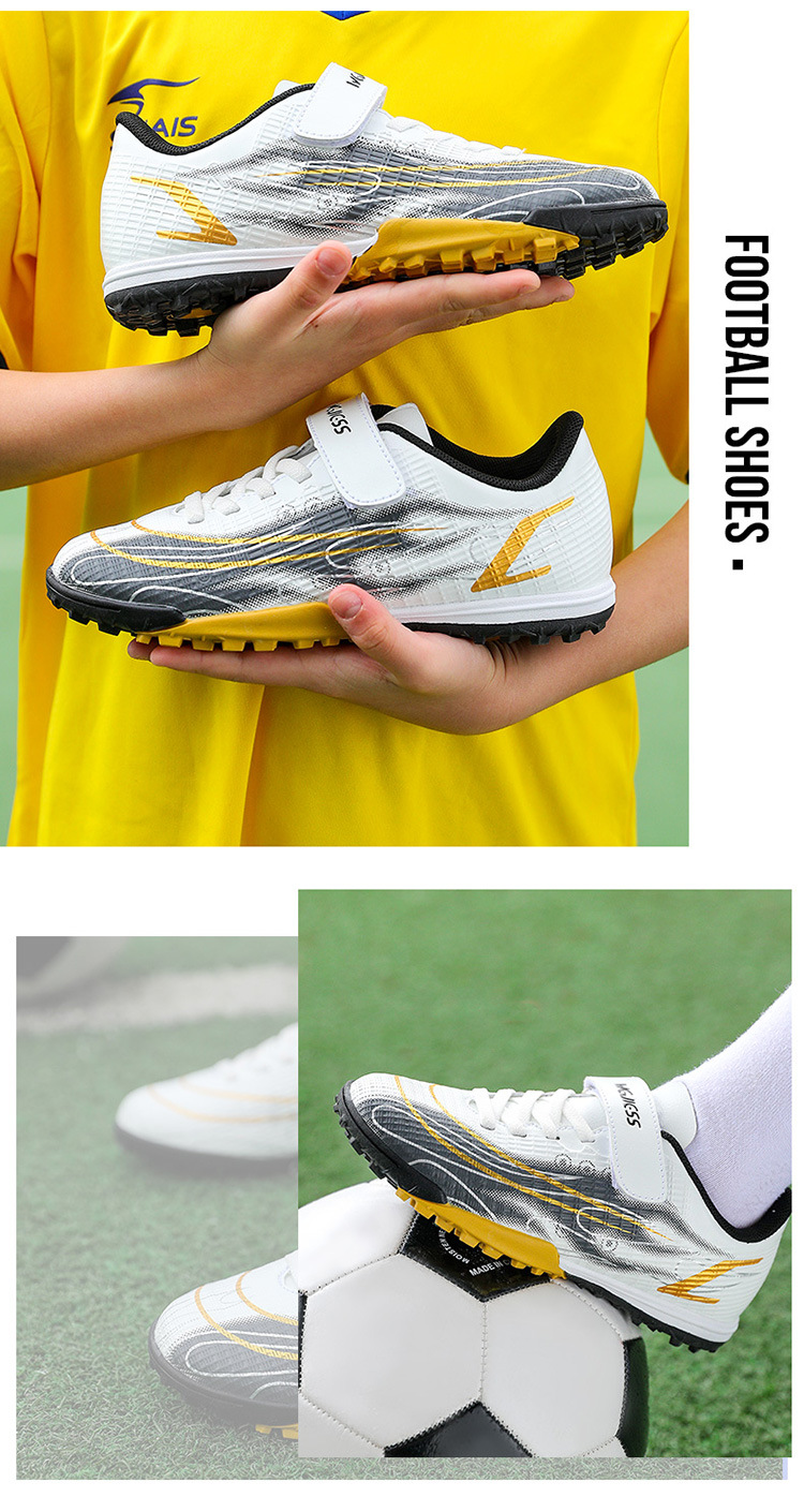 Nuovi ragazzi e ragazze da calcio per bambini, scarpe sportive per l'allenamento degli studenti fuori dalla scuola, erba artificiale, piedini per unghie rotti TF_voghion.com