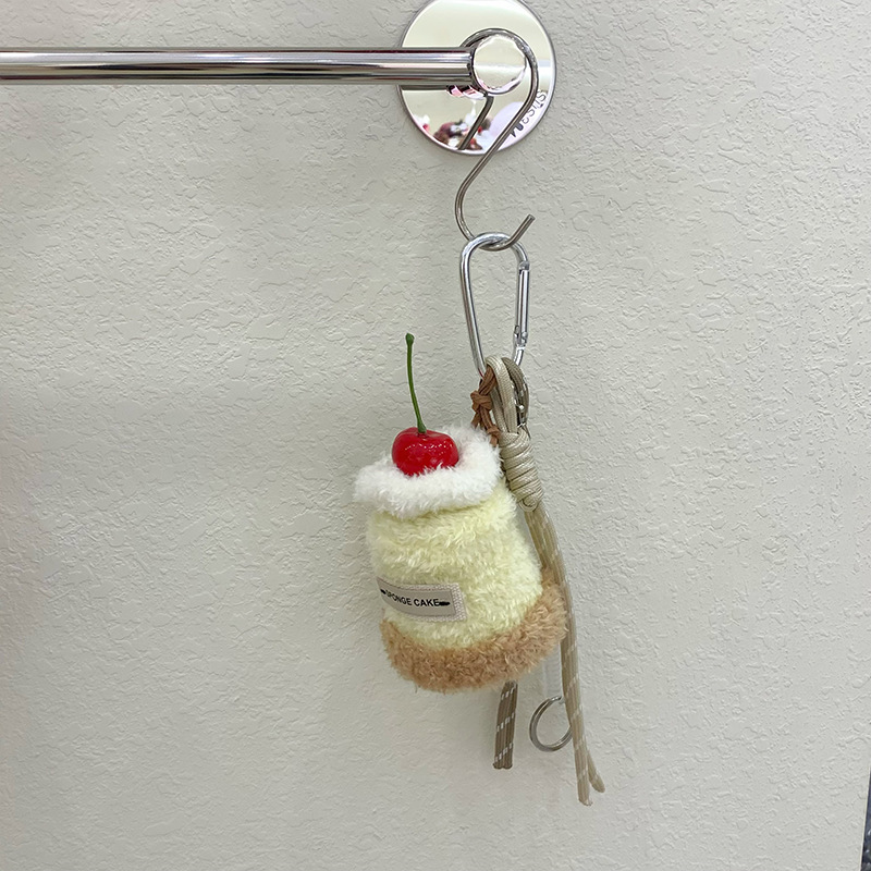 Colgante serie de pastel original suave lindo bolsas de peluche mochila colgante de llaves de automóvil interesante colgante