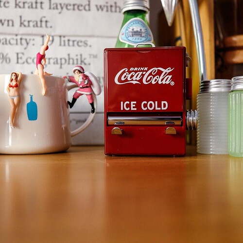 American Tablecraft Personality Creative Retro Cola Toothpick Box Automatic Vending Machine Style Pressed Toothpick Tube