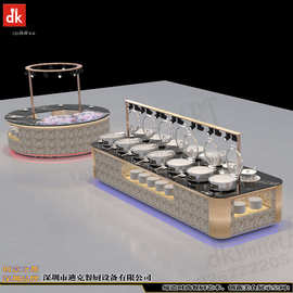 食堂自助选餐台 智慧餐厅单位打餐台 自助餐台图片酒店组合布菲台