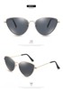 Sunglasses, fashionable marine glasses, trend metal triangle, European style
