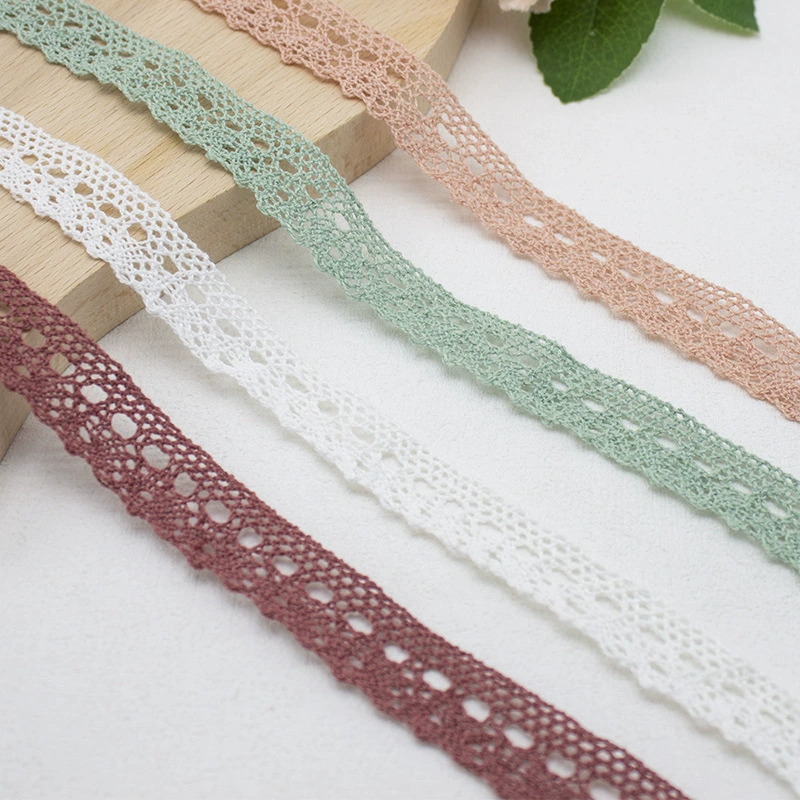 2CM Полая хлопчатобумажная нить эластичная грибок кружево diy ткань диван обувь шапка одежда эластичная лента с рюшами лотоса