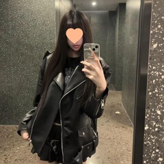 时尚机车皮衣外套女2025秋季新款宽松百搭气质美式洋气皮夹克