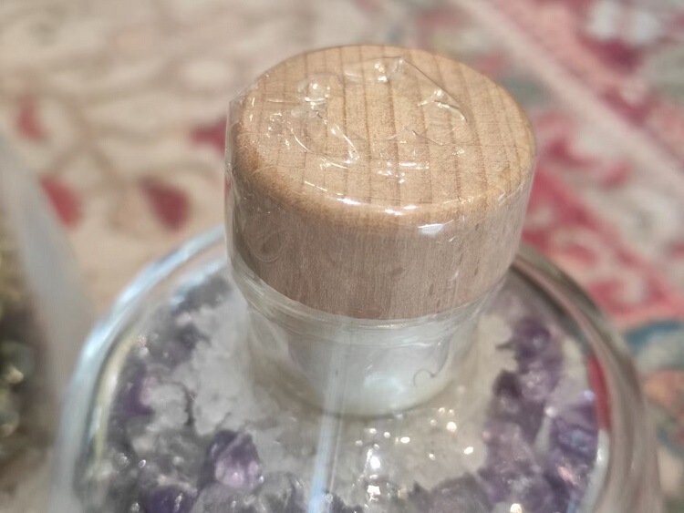 Wicca 魔法小巫瓶草药玻璃瓶子 水晶许愿瓶 四种能量摆件 仪式工具 图 4