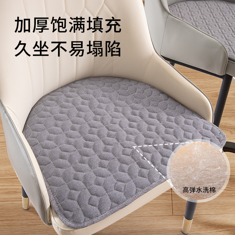 Cojín de lujo ligero cojín de silla de oficina asiento largo en forma de herradura cuatro estaciones cojín universal Silla de comedor cojín taburete cojín a tope antideslizante image 5