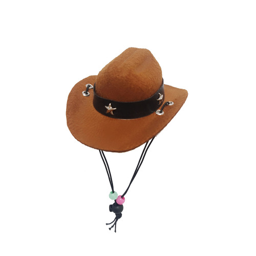 Amazon New Cat Hat Cowboy Pet Hat Mini Hat Puppy Hat Western Cowboy Hat Five-Pointed Star Decoration