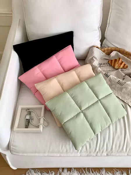 Korean Spot Cross-Border Puff Pillow Computer Bag 13inch Suitable for MacBook Liner Bag Bubble Wrap Cosmetics Bag
