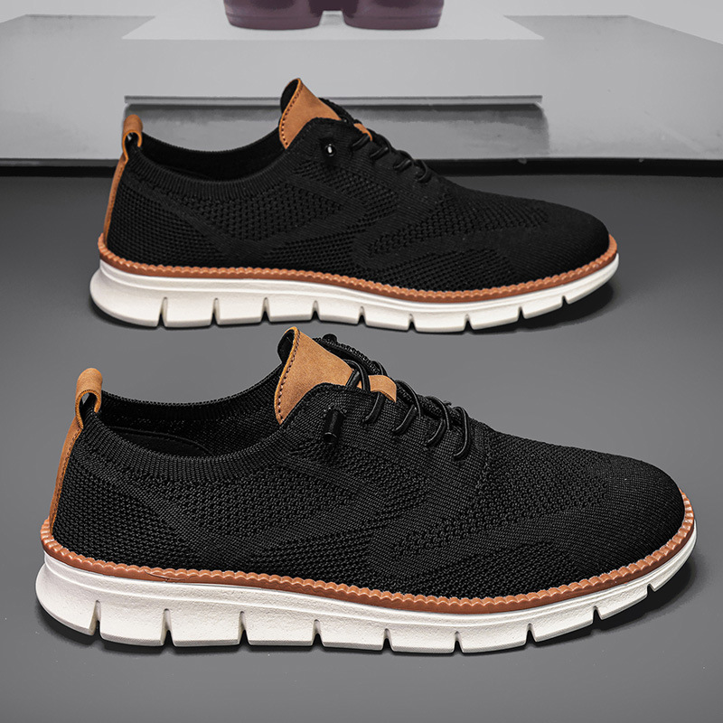 Casual Shoes for Men, Fashionable and Versatile, Simple Men's Shoes, Soft Soles, Comfortable and Breathable Fly-Woven Mesh Sports Shoes, Men's Walking Shoes Casual Shoes for Men, Fashionable and Versatile, Simple Men's Shoes, Soft Soles, Comfortable and Breathable Fly-Woven Mesh Sports Shoes, Men's Walking Shoes