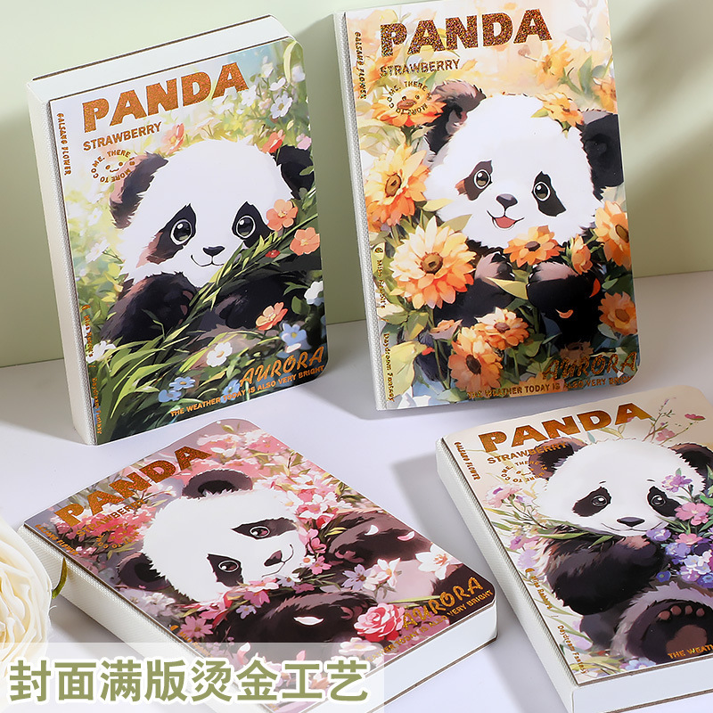 Quartet Partner A7 Blank Naked Back Hardcover Mini Stamped Pocket Hand Account Book Student Notepad