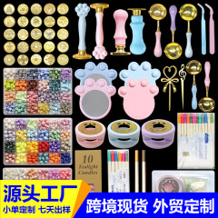 火の漆の印鑑の1セットのクロスボーダーの対外貿易の工場の火の漆のワックスの粒の箱のDIYの部品の溶鉱炉の離型のパッドの卸売り