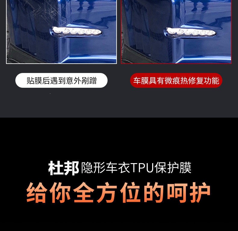 Factory Direct Sales of Full Rolls of Car Paint Protection Film, Invisible Car Wrap, Anti-Scratch Transparent Film, Full Car Rhino Skin Tpu