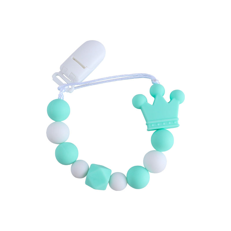 Suministros para bebés Cadena de chupete de silicona mordedor para bebés cadena anti-caída Amazon Comercio exterior nueva cadena anti-perdida