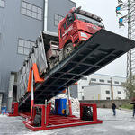 液压升降平台后翻转重型车自动卸车设备厂家价格翻板可移动