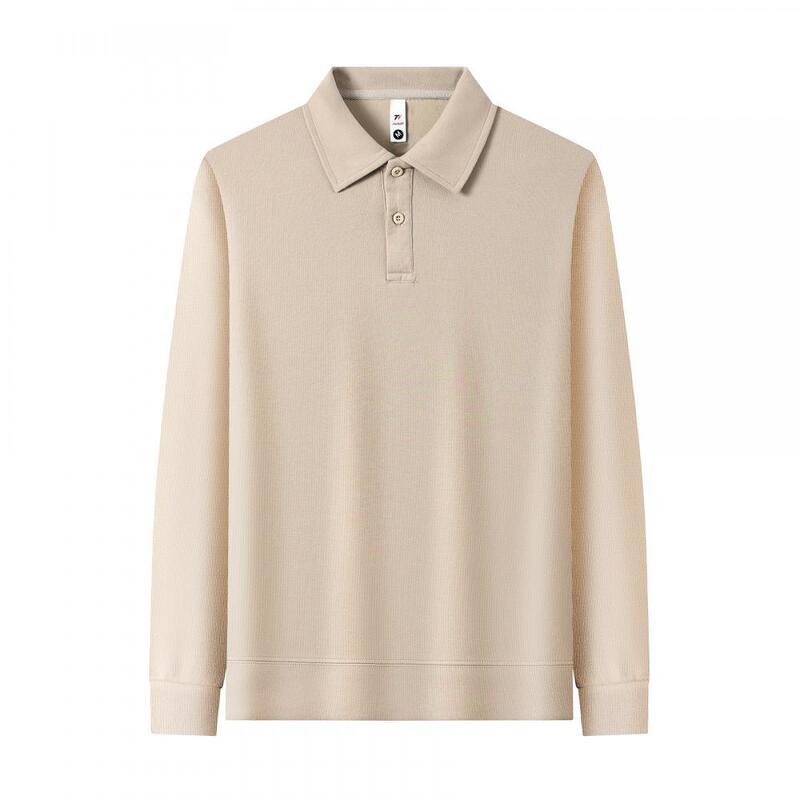 纯棉翻领长袖卫衣定印制logo咖啡奶茶店秋冬工作服餐饮配色员工装|undefined