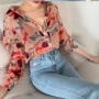 小众春夏碎花薄款衬衫