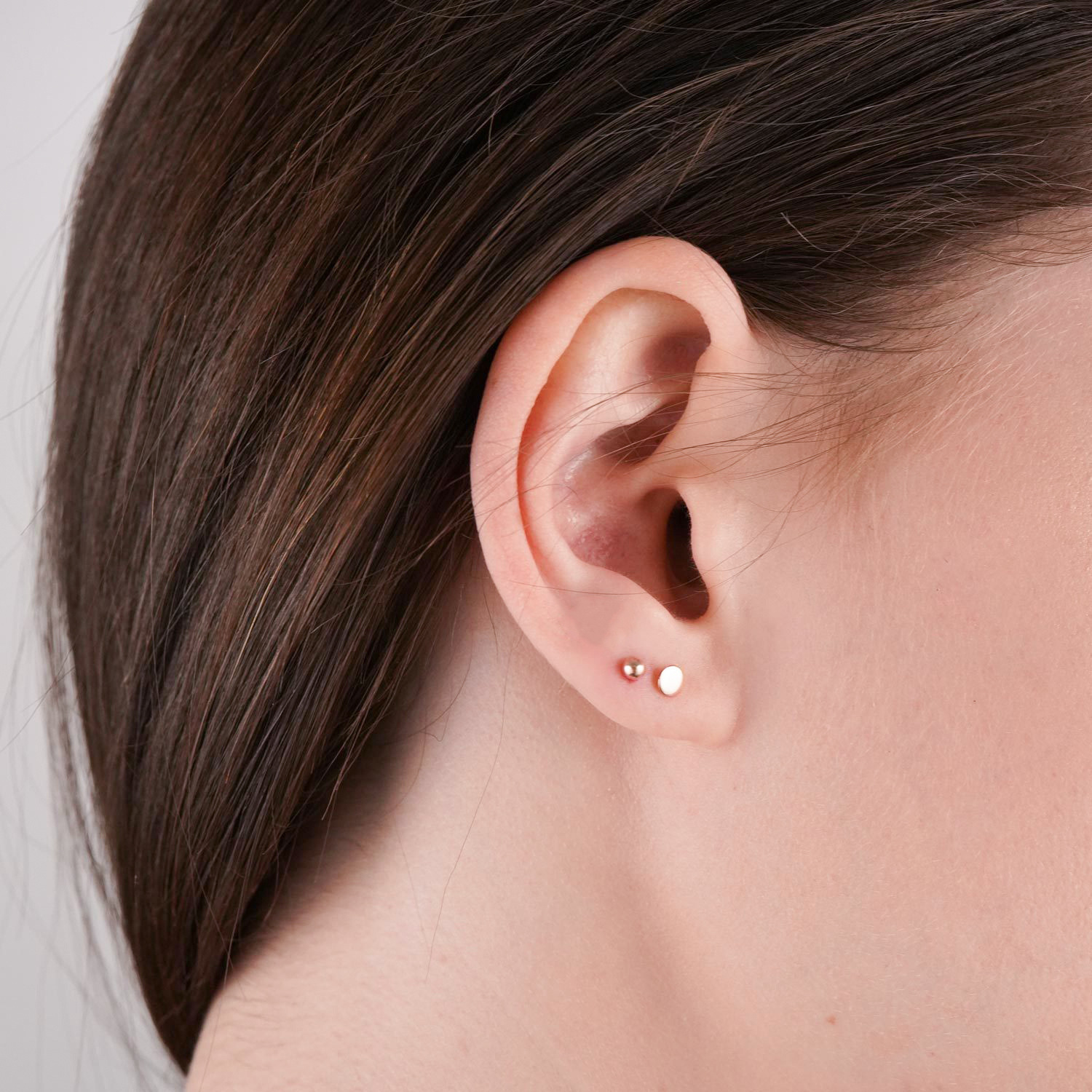 Geometric Pattern Vacuum Plating Real Gold Plated Geometric 304 Stainless Steel Simple Style Waterproof Non Tarnish Ear Studs