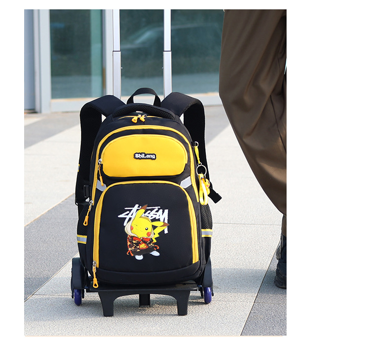 Large Capacity Cartoon Rolling Backpack