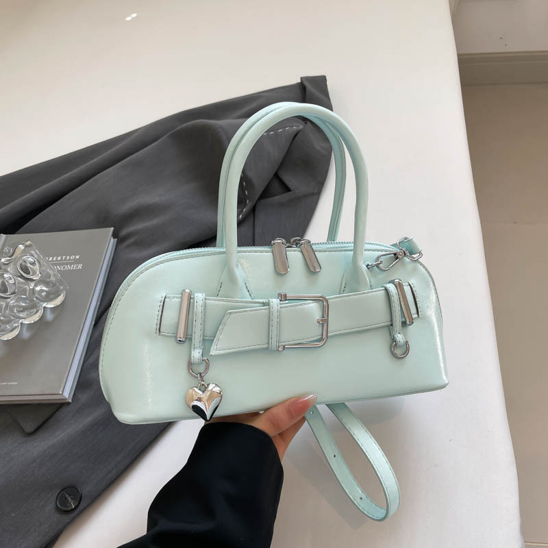 Bolso de concha de moda de Amazon transfronterizo para mujer 2025 bolso de almohada portátil de moda de alta gama europeo y americano bandolera