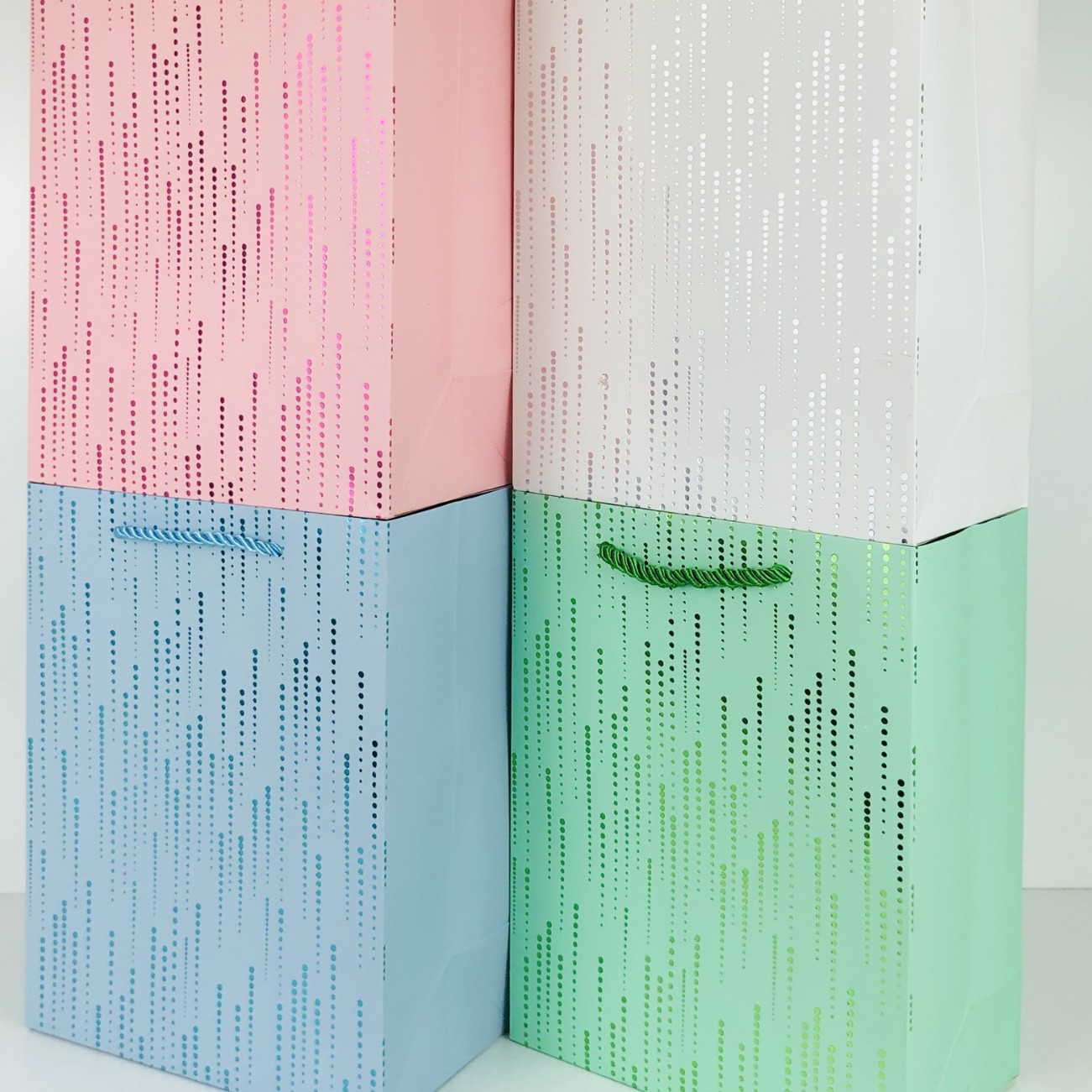 现货单色烫金系列手提袋礼品袋购物袋跨境专供