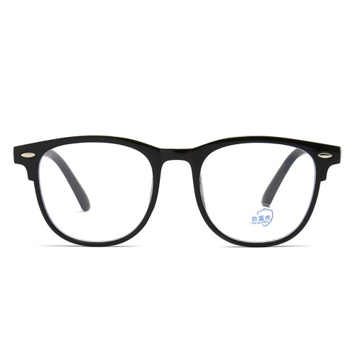New anti-blue light flat mirror rice nail glasses frame trendy Internet celebrity Korean version student finished myopia glasses manufacturer wholesale
