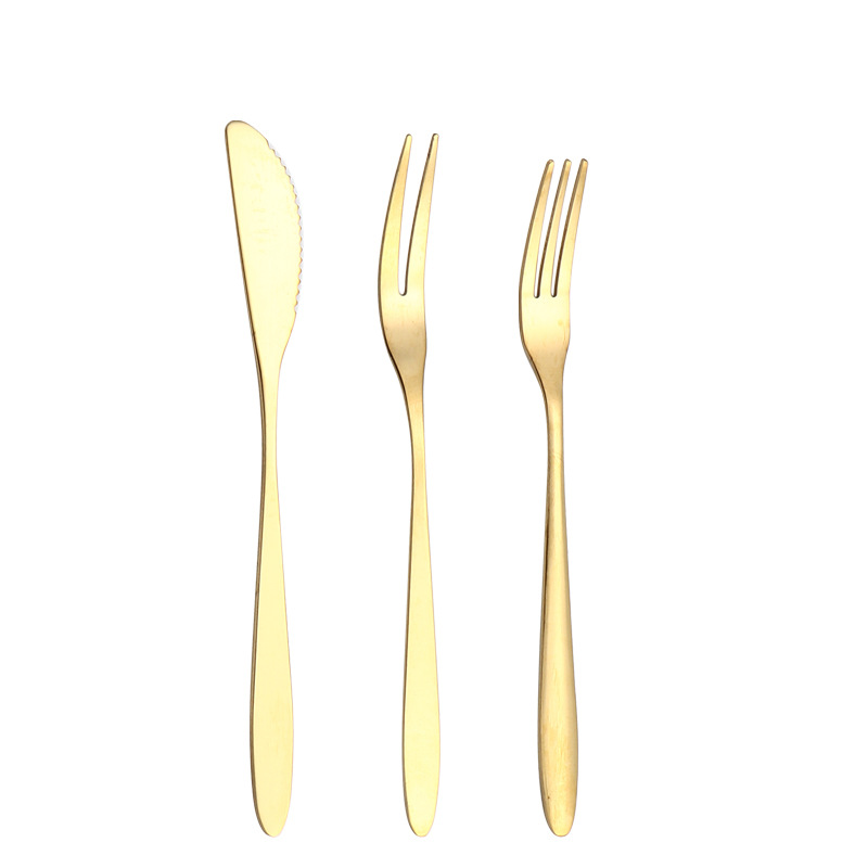 304 horquilla de frutas de acero inoxidable horquilla de pastel de luna de otoño horquilla de postres creativa horquilla de cuchillo de dos dientes horquilla de pastel de hotel