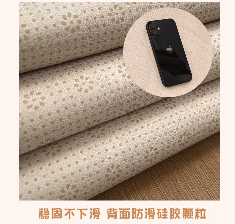 Carpet Cream Style Round Thickened Rabbit Plush Floor Mat Living Room Lazy Sofa Round Mat Bedroom Dresser Chair Mat