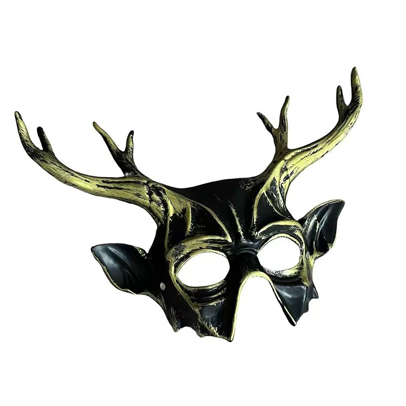 Máscara de Cornamenta Luminosa de Plástico para Fiesta de Cosplay