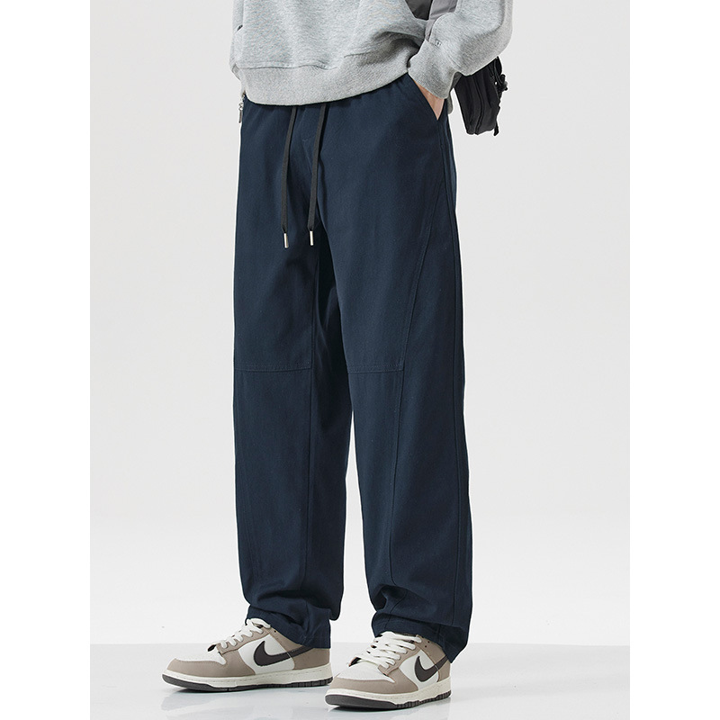 Mingge | 2026 New Style Loose Drape Straight-Leg Pants Men's American Fashion Brand Solid Color Versatile Sports Casual Pants Mingge | 2026 New Style Loose Drape Straight-Leg Pants Men's American Fashion Brand Solid Color Versatile Sports Casual Pants