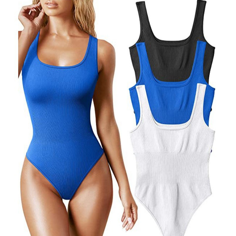 Europa y América transfronteriza comercio exterior amazon verano AliExpress mujeres U-cuello sin mangas chaleco apretado mono
