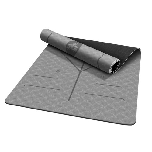 Yoga mat shock absorption silent sound insulation anti-slip sports fitness mat tpe manufacturer wholesale indoor household thickened and tasteless