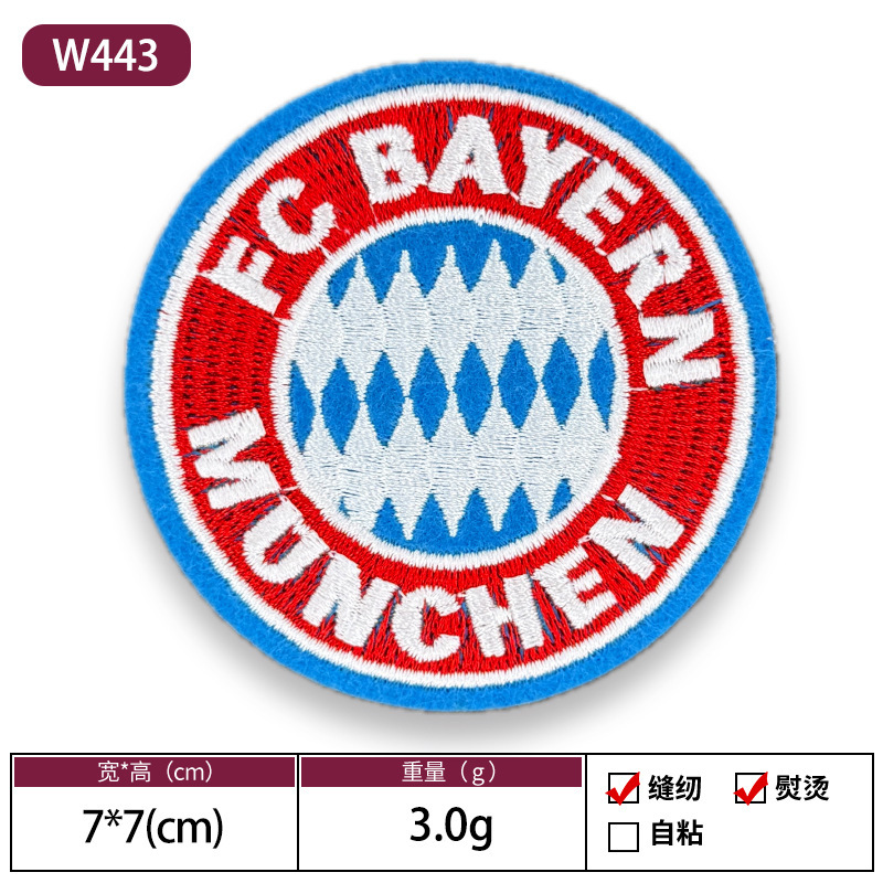 漫画英語アルファベットラウンド布ステッカー刺繍パッチステッカー衣類アクセサリー商標ロゴパッチボックス装飾ステッカー|undefined