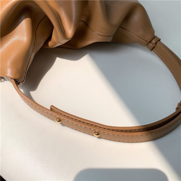 Nuova borsa a tracolla con cerniera laterale creativa per donna, borsa a mano alla moda e semplice, borsa sottobraccio in morbido PU con arco di trionfo_voghion.com