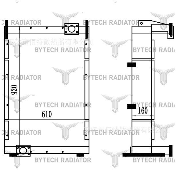 沃尔沃EC380油挖机油散液压油散热器专业生产厂家性价比高