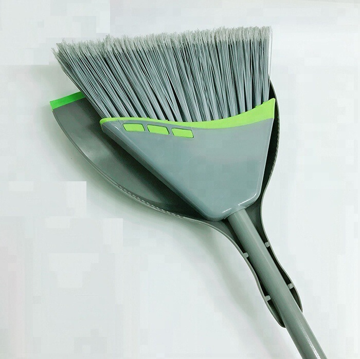 Factory hot sale household plastic ceiling cleaning brush long handle broom and dustpan combination suit