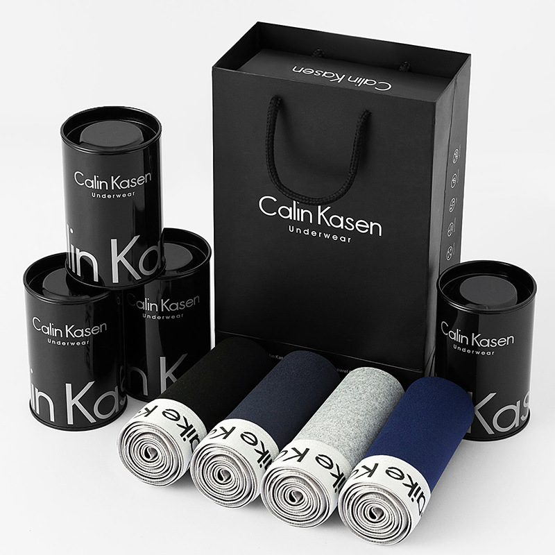 Men's Underwear Wholesale Boxer Briefs Boys Boxer Briefs Solid Color Shorts Sports Bottoms Mid-Waist Breathable and Comfortable