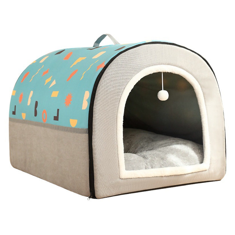 Nido de gato invierno cálido cerrado extraíble y lavable Nueva Casa Gato super grande gato estera cama perrera Cuatro Estaciones Universal