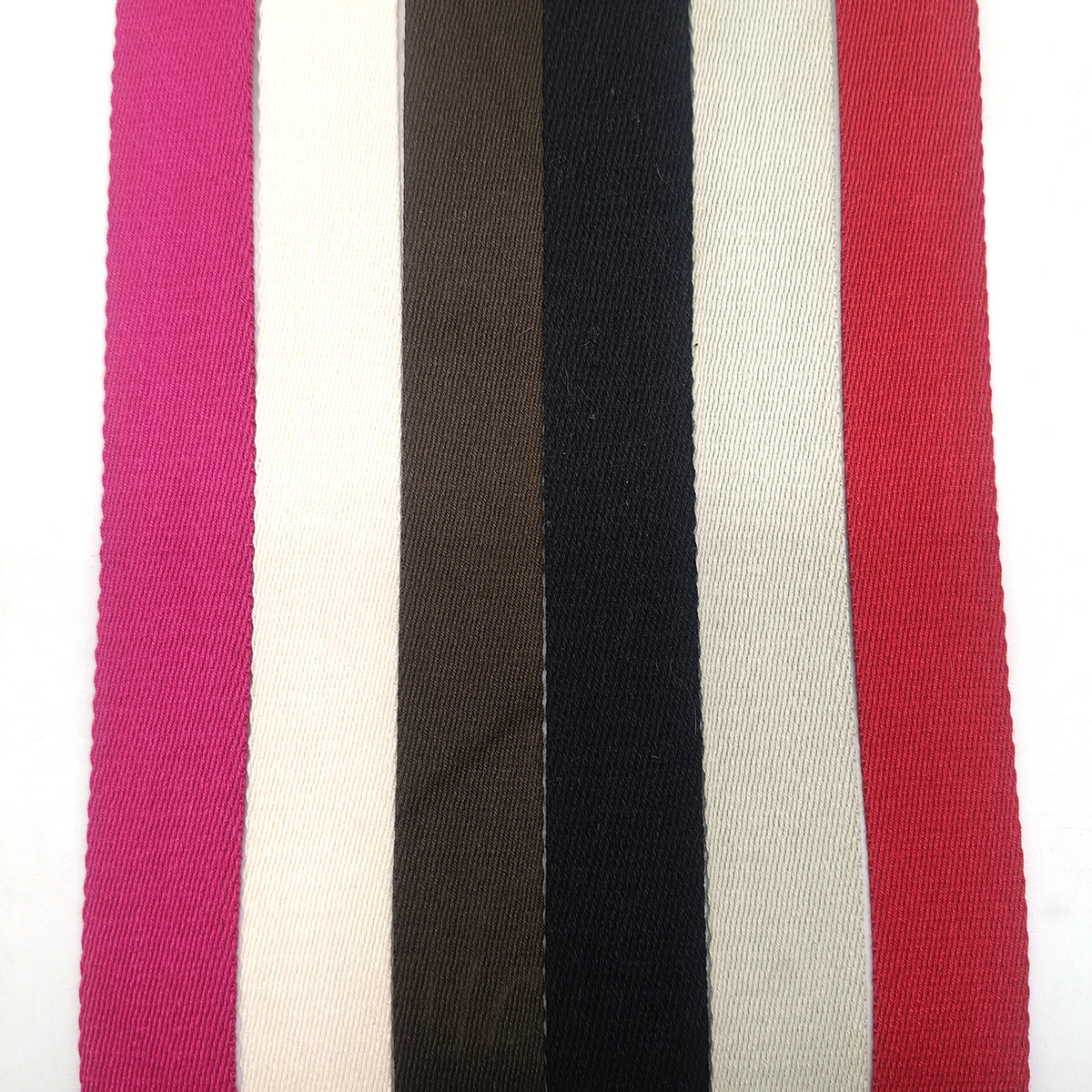 2 - 5cm poliéster algodón de color twill engrosado bolsas de mano correa de yoga fitness tela tela bolsa de lona correa de hombro de color sólido