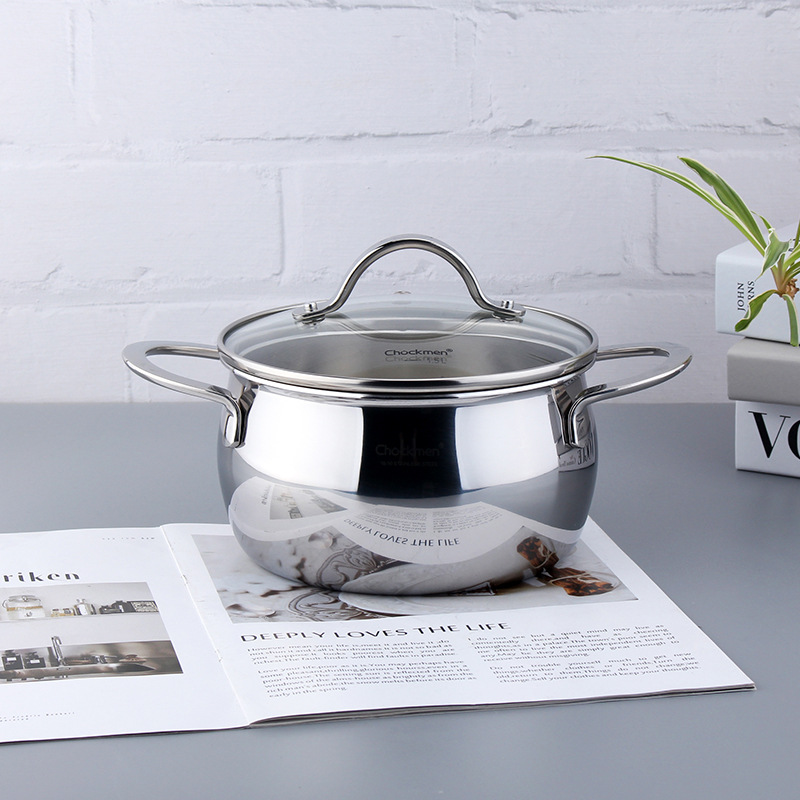 Chockmen Zhuo Deming 18 / 10 tambor de acero inoxidable 16cm silvestre