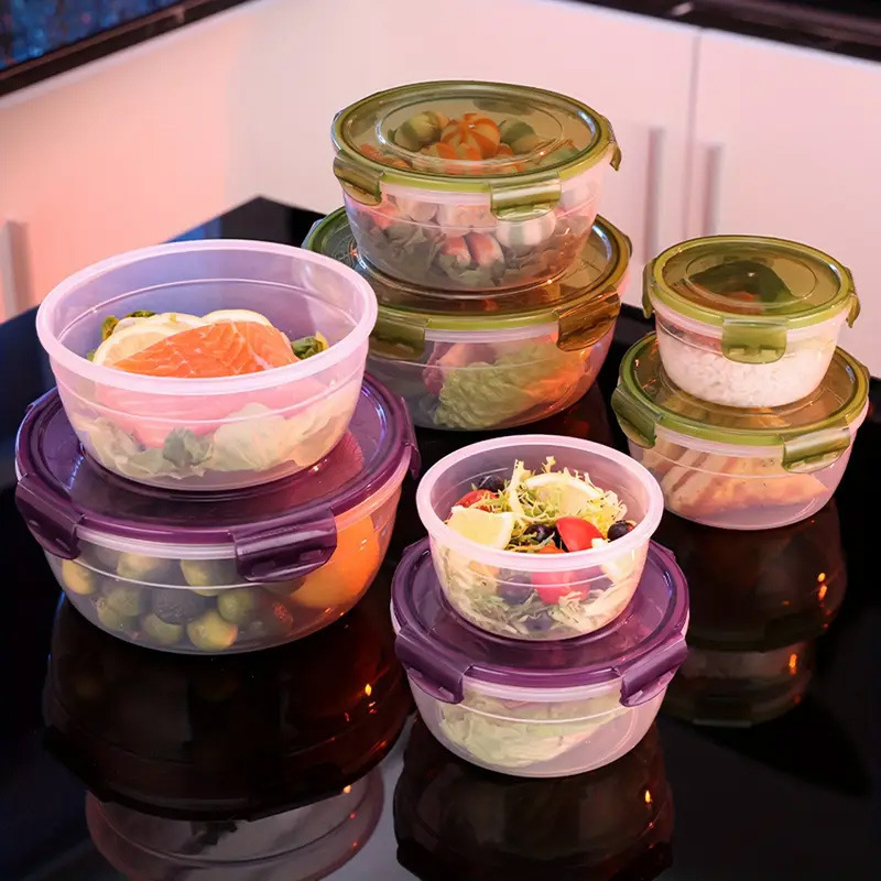 保鲜盒套装厨房家用水果冻肉便当饭盒可微波炉加热冰箱密封收纳盒|undefined