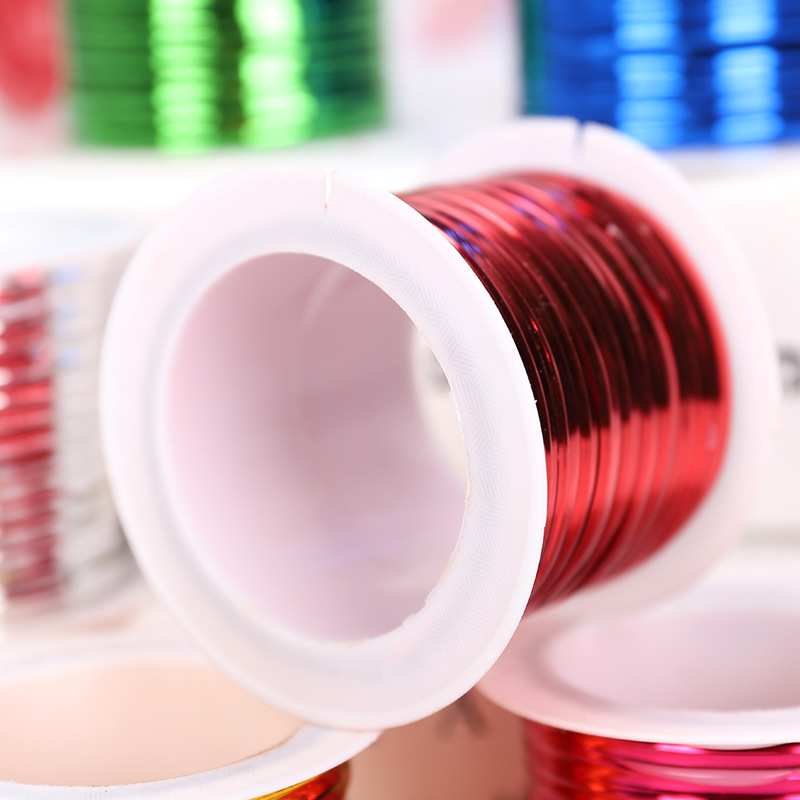 Ligaduras metálicas de oro y plata al por mayor para cajas de regalo, cajas de dulces, embalaje de flores, ligaduras metálicas de colores, cinta de 15 m