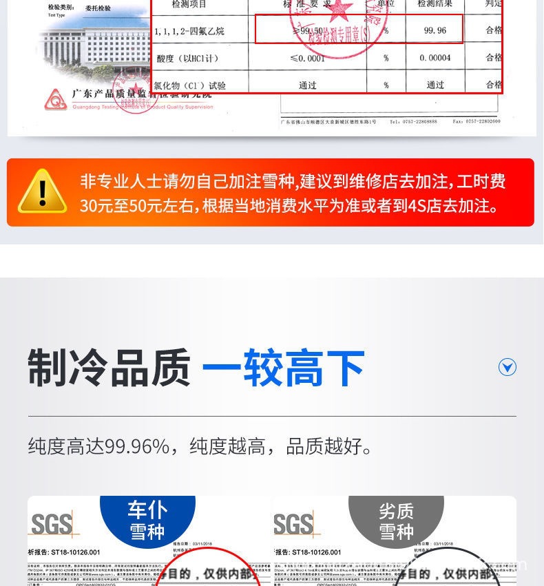 [One Box] Car仆 Snow Refrigerant R134A Universal Automotive Air Conditioning Refrigerant for Cars, Specialized Refrigerant Freon